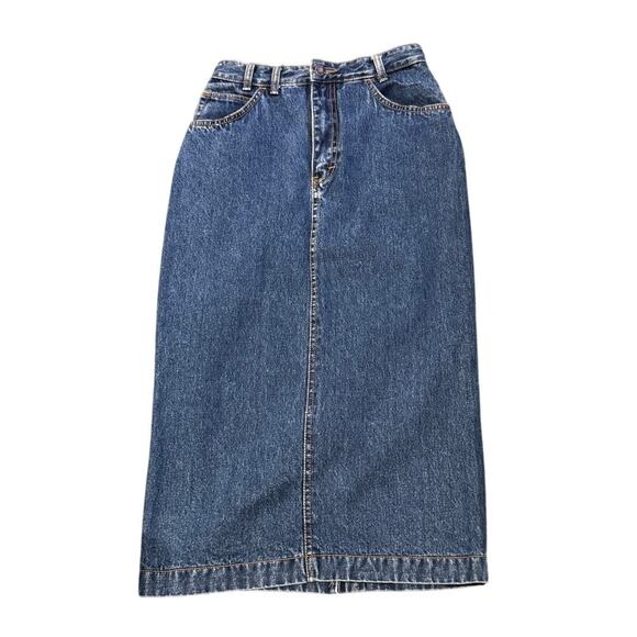 Vintage JORDACHE Basics High Waist Denim Skirt - Size S/10 - Picture 2 of 7